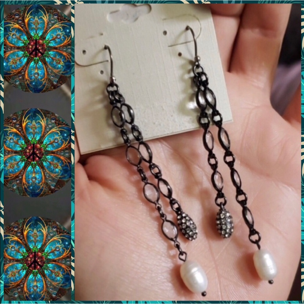 ⚜️• Lucky Brand Black Dangle Earrings